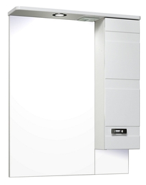 Зеркальный шкаф Runo Турин 65 правый, белый - фото, отзывы, цена