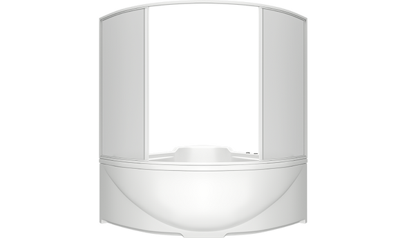 Шторка для ванны BAS Ирис, Империал, пластик Вотер, 150х145см, ШТ00028 - фото, отзывы, цена