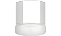 Шторка для ванны BAS Лагуна, пластик Вотер, 170х145см, ШТ00031 - фото, отзывы, цена