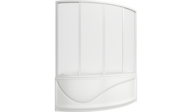 Шторка для ванны BAS Николь, пластик Вотер, 170х145см, ШТ00035 - фото, отзывы, цена