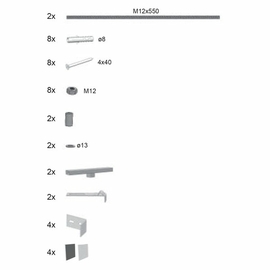 Крепление панели Ravak NewDay / Gentiana, B26500000N - фото, отзывы, цена
