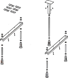 Комплект ножек для ванн Riho Lyra, Neo, POOTSET08 - фото, отзывы, цена