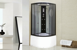 Душевая кабина Niagara NG-1909-01 1000х1000х2200, высокий поддон 48 см, стекло тонированное - фото, отзывы, цена