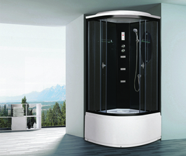 Душевая кабина Niagara NG-212-01N 1000х1000х2200, высокий поддон 48 см, стекло тонированное - фото, отзывы, цена