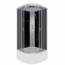 Душевая кабина Niagara NG-2508-14 900х900х2150, высокий поддон 45 см, стекло тонированное - фото, отзывы, цена