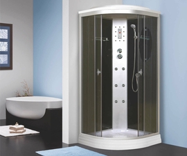 Душевая кабина Niagara NG-5012-01 1200х1200х2200, низкий поддон 16 см, стекло тонированное - фото, отзывы, цена