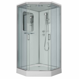 Душевая кабина Niagara NG-6001-01D 900х900х2200, низкий поддон 16 см, стекло прозрачное - фото, отзывы, цена