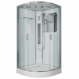 Душевая кабина Niagara NG-6001-01G 900х900х2100, низкий поддон 16 см, стекло прозрачное - фото, отзывы, цена