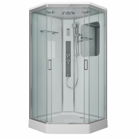 Душевая кабина Niagara NG-6001-01GD 900х900х2200, низкий поддон 16 см, стекло прозрачное - фото, отзывы, цена