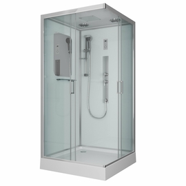Душевая кабина Niagara NG-6002-01GQ 1000х1000х2100, низкий поддон 16 см, стекло прозрачное - фото, отзывы, цена