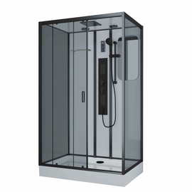 Душевая кабина Niagara NG-6912-01GQL BLACK 1200х800х2100, низкий поддон 16 см, стекло тонированное - фото, отзывы, цена