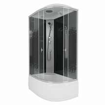 Душевая кабина Niagara NG-7510-14L BLACK 1200х800х2150, высокий поддон 40 см, стекло мозаика - фото, отзывы, цена