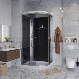 Душевая кабина Niagara E120/80/13L/ТN 1200х800х2150, низкий поддон 13 см, стекло мозаика - фото, отзывы, цена
