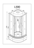 Душевая кабина Deto L590 LED с гидромассажем - фото, отзывы, цена
