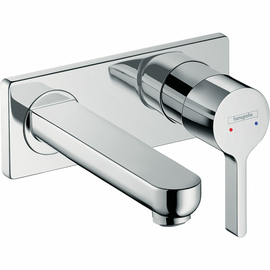 Смеситель Hansgrohe Metris S для раковины настенный, хром 31162000 - фото, отзывы, цена