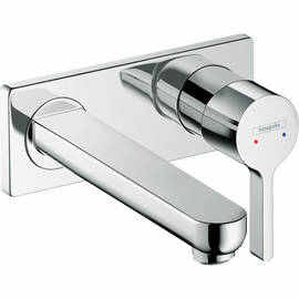 Смеситель Hansgrohe Metris S для раковины настенный с длинным изливом, хром 31163000 - фото, отзывы, цена
