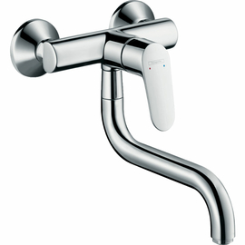 Смеситель Hansgrohe Focus для кухонной мойки настенный с поворотным изливом, хром 31825000 - фото, отзывы, цена