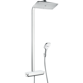 Душевая система Hansgrohe Raindance Select E 360 Showerpipe с термостатом, белый/хром 27112400 - фото, отзывы, цена