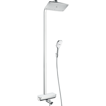 Душевая система Hansgrohe Raindance Select E 360 Showerpipe с термостатом для ванны, белый/хром 27113400 - фото, отзывы, цена