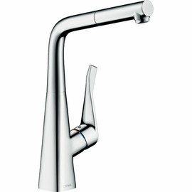 Смеситель Hansgrohe Metris для кухонной мойки 14821000 - фото, отзывы, цена