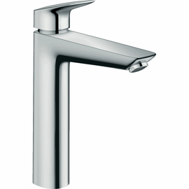 Смеситель Hansgrohe Logis для раковины с высоким изливом и сливным гарнитуром, хром 71090000 - фото, отзывы, цена