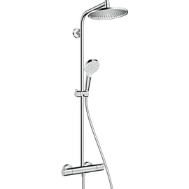 Душевая система Hansgrohe Crometta S 240 1jet Showerpipe EcoSmart с термостатом 27268000 - фото, отзывы, цена