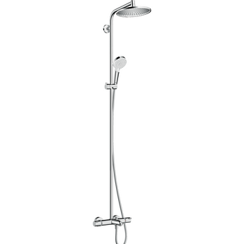 Душевая система Hansgrohe Crometta S 240 Showerpipe с термостатом 27320000 - фото, отзывы, цена