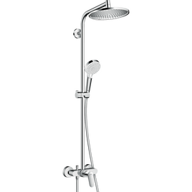 Душевая система Hansgrohe Crometta S 240 1jet Showerpipe EcoSmart со смесителем 27269000 - фото, отзывы, цена