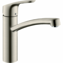 Смеситель Hansgrohe Focus для кухонной мойки с поворотным изливом, сталь 31806800 - фото, отзывы, цена