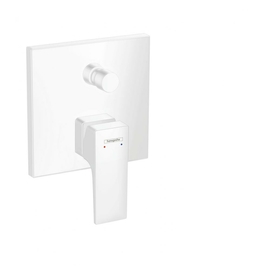 Смеситель Hansgrohe Metropol для ванны, однорычажный, с рычаговой рукояткой, со встроенной защитной комбинацией, СМ, матовый белый 32546700 - фото, отзывы, цена