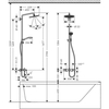Душевая система Hansgrohe Croma Select S Showerpipe 280 1jet с термостатом для ванны 26792000 - фото, отзывы, цена