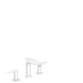 Смеситель Hansgrohe Talis E для раковины, на 3 отверстия, со сливным гарнитуром, матовый белый 71733700 - фото, отзывы, цена