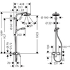 Душевая система Hansgrohe Crometta 160 1Jet со смесителем 27266400 - фото, отзывы, цена