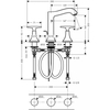 Смеситель Hansgrohe Metropol Classic для раковины 31307000 - фото, отзывы, цена