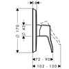 Смеситель Hansgrohe Metris Classic для душа 31676000 - фото, отзывы, цена