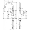 Смеситель Hansgrohe Talis S для кухонной мойки 72810000 - фото, отзывы, цена