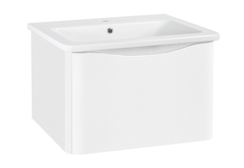 Тумба Runo Тоскана 80 с раковиной Dreja Никсон 80, белая - фото, отзывы, цена