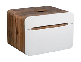 Тумба под раковину Runo Ницца 60, подвесная, темное дерево/белая - фото, отзывы, цена