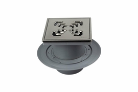 Трап Pestan напольный Confluo Standard 15х15 Vertical Square  Mask, нержавеющая сталь, хром глянец, вертикальный, вниз - фото, отзывы, цена