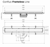 Душевой поддон под плитку Pestan Confluo Board UNI 900 со встроенным лотком Frameless Line 550 - фото, отзывы, цена