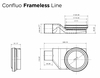 Душевой поддон под плитку Pestan Confluo Board UNI 900 со встроенным лотком Frameless Line 550 - фото, отзывы, цена