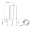 Туалетный ершик настенный Хром KAISER Oval KH-2046 Chrome - фото, отзывы, цена