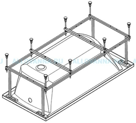 Монтажный комплект для ванны SANTEK КОРСИКА 180x80 - фото, отзывы, цена