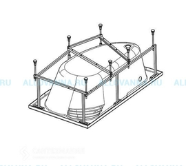 Монтажный комплект для ванны SANTEK ИБИЦА 150х100 - фото, отзывы, цена