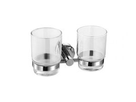 Держатель для стаканов двойной Хром KAISER Сlassic KH-2050 Chrome - фото, отзывы, цена