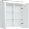 Зеркальный шкаф Dreja MAX, 70 см, 4 полки, белый глянец, 77.9007W - фото, отзывы, цена
