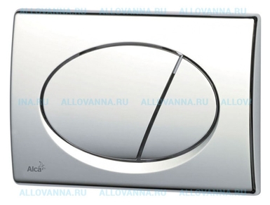 Кнопка смыва AlcaPlast ALCA M71 хром глянцевый - фото, отзывы, цена