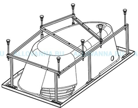 Монтажный комплект для ванны SANTEK МАЙОРКА XL 160x95 - фото, отзывы, цена