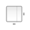Зеркальный шкаф Corozo Алабама 80/С SD-00000902 с подсветкой Белый - фото, отзывы, цена