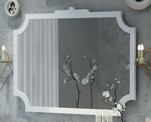 Зеркало Corozo Манойр 105, белое - фото, отзывы, цена